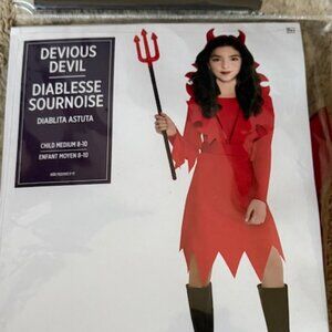 Girls Devious Devil Costume- 2 Costumes Available - Medium and Large